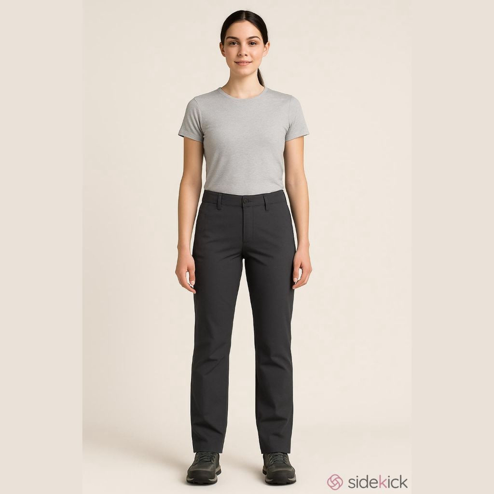 Women's Willit Charcoal Gray UPF 50+ Sun Protection Straight Leg Golf Pants Sz 4
